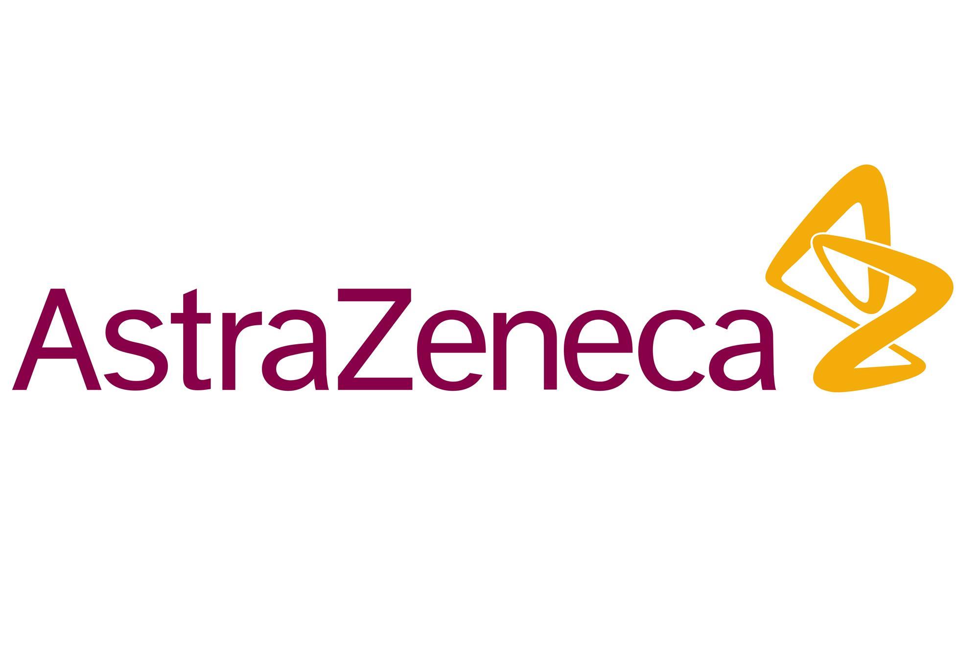 Logo von AstaZeneca, eine Pharmafirma